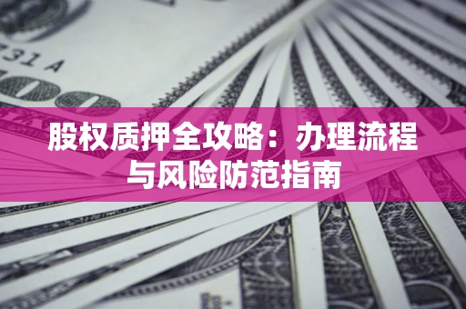 济南股权质押全攻略：办理流程与风险防范指南